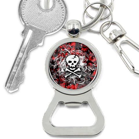 Skull Splatter Bottle Opener Key Chain from ArtsNow.com Front