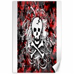 Skull Splatter Canvas 20  x 30 