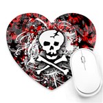 Skull Splatter Mousepad (Heart)