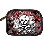 Skull Splatter Digital Camera Leather Case