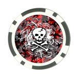 Skull Splatter Poker Chip Card Guard (10 pack)