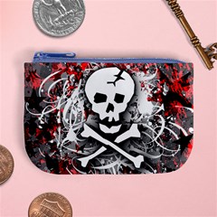 Skull Splatter Mini Coin Purse from ArtsNow.com Front