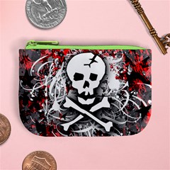 Skull Splatter Mini Coin Purse from ArtsNow.com Front