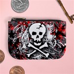 Skull Splatter Mini Coin Purse