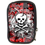 Skull Splatter Compact Camera Leather Case