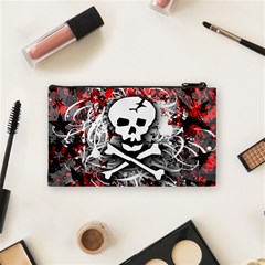 Skull Splatter Cosmetic Bag (Small) from ArtsNow.com Back