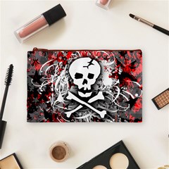 Skull Splatter Cosmetic Bag (Medium) from ArtsNow.com Front