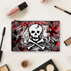Skull Splatter Cosmetic Bag (Medium) from ArtsNow.com Front