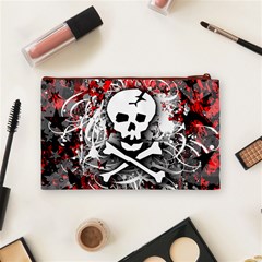 Skull Splatter Cosmetic Bag (Medium) from ArtsNow.com Back
