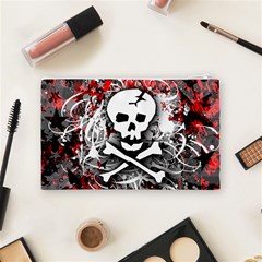 Skull Splatter Cosmetic Bag (Medium) from ArtsNow.com Back