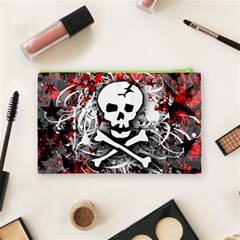 Skull Splatter Cosmetic Bag (Medium) from ArtsNow.com Back