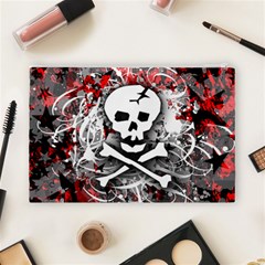 Skull Splatter Cosmetic Bag (Large) from ArtsNow.com Back
