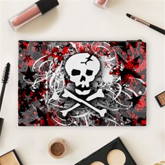 Skull Splatter Cosmetic Bag (Large) from ArtsNow.com Back