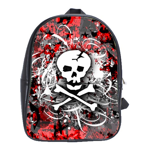 Skull Splatter School Bag (Large) from ArtsNow.com Front