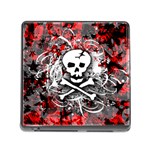 Skull Splatter Memory Card Reader with Storage (Square)