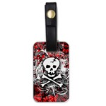 Skull Splatter Luggage Tag (one side)