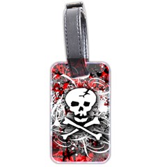 Skull Splatter Luggage Tag (two sides) from ArtsNow.com Back