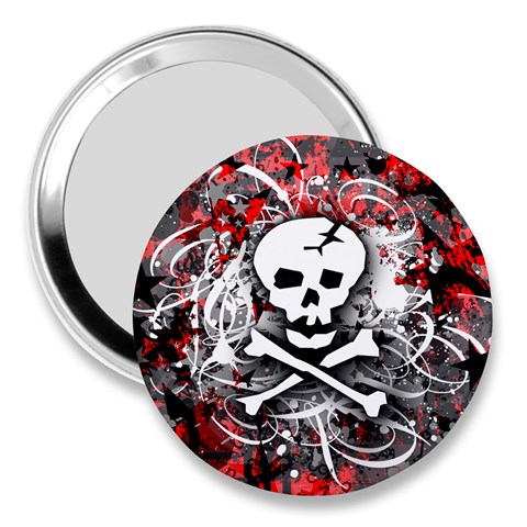 Skull Splatter 3  Handbag Mirror from ArtsNow.com Front