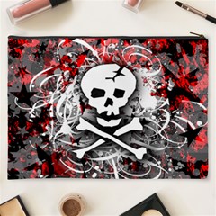 Skull Splatter Cosmetic Bag (XXXL) from ArtsNow.com Back