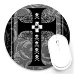 Spider Web Cross Round Mousepad