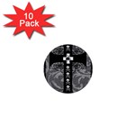 Spider Web Cross 1  Mini Button (10 pack) 