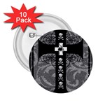 Spider Web Cross 2.25  Button (10 pack)