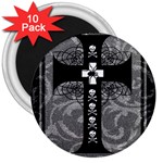 Spider Web Cross 3  Magnet (10 pack)