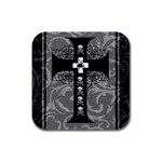 Spider Web Cross Rubber Square Coaster (4 pack)