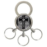 Spider Web Cross 3-Ring Key Chain