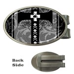 Spider Web Cross Money Clip (Oval)