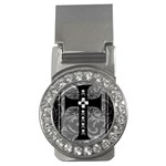 Spider Web Cross Money Clip (CZ)