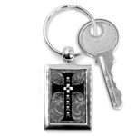 Spider Web Cross Key Chain (Rectangle)