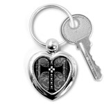 Spider Web Cross Key Chain (Heart)