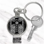 Spider Web Cross Nail Clippers Key Chain