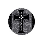 Spider Web Cross Rubber Round Coaster (4 pack)