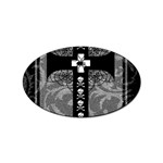 Spider Web Cross Sticker (Oval)