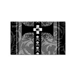 Spider Web Cross Sticker (Rectangular)