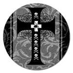 Spider Web Cross Magnet 5  (Round)