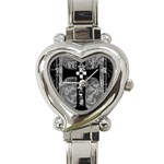 Spider Web Cross Heart Italian Charm Watch