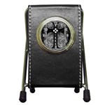 Spider Web Cross Pen Holder Desk Clock