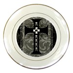 Spider Web Cross Porcelain Plate