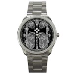 Spider Web Cross Sport Metal Watch