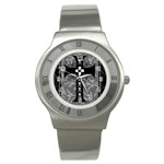 Spider Web Cross Stainless Steel Watch