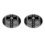 Spider Web Cross Cufflinks (Oval)