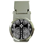 Spider Web Cross Money Clip Watch