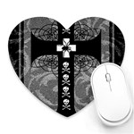 Spider Web Cross Mousepad (Heart)