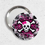 Splatter Girly Skull 2.25  Handbag Mirror