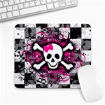 Splatter Girly Skull Large Mousepad