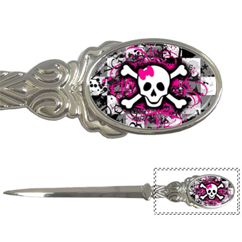 Splatter Girly Skull Letter Opener from ArtsNow.com Front