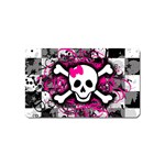 Splatter Girly Skull Magnet (Name Card)